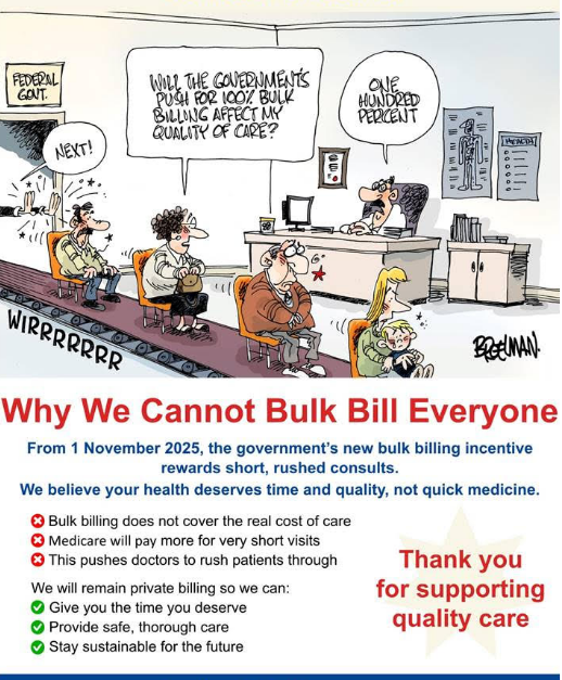 Why we cannot bulk-bill everyone